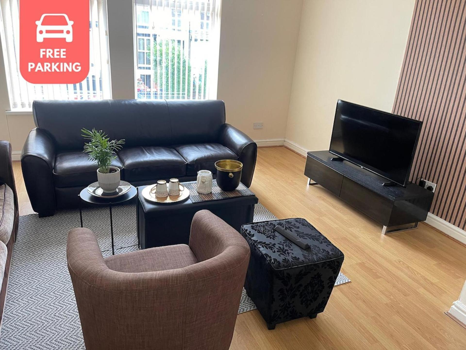 Stylish 1-Bed Apt - Sleeps 4 - Parking - Wifi Manchester Buitenkant foto